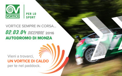 Vortice al Rally Monza per lo sport e la socialità