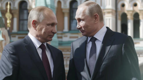 vladimir putin and his doppelganger