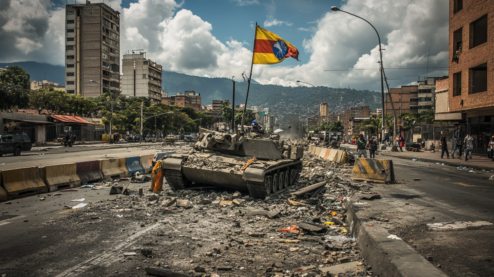 maduro venezuela guerra civile carro armato