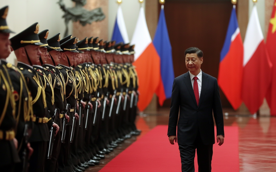 xi jinping walking in serbia cina stati uniti